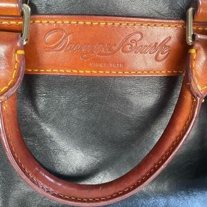Dooney & Bourke Black Genuine Florentine Vacchetta Leather